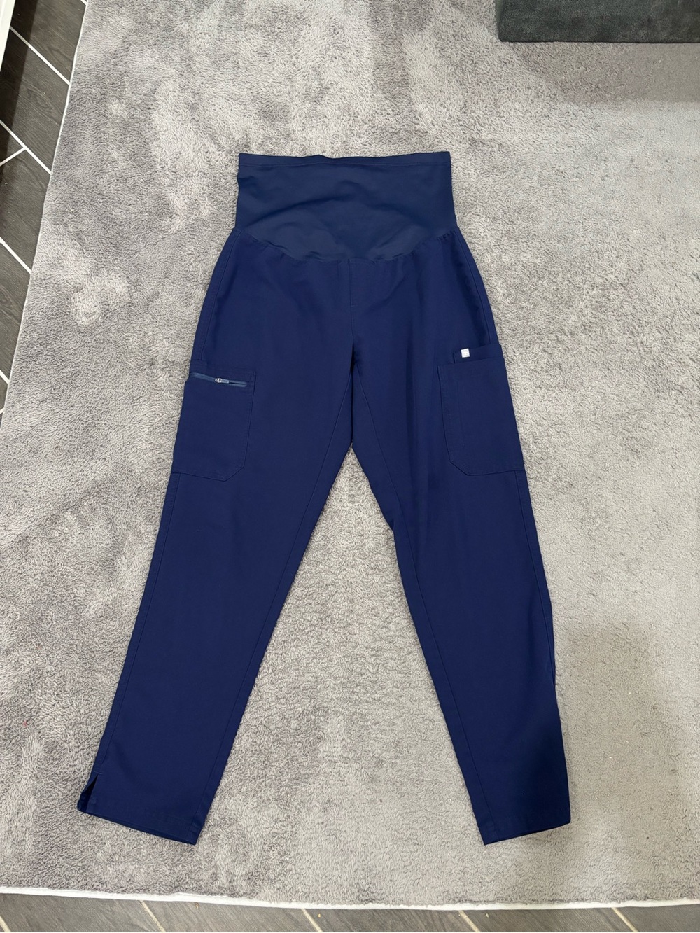 Med FIGS Maternity Navy Blue Scrub Pants